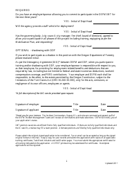 Application for Incident Management Teams - Planning Section Chief or Deputy Planning Section Chief - Oregon, Page 2