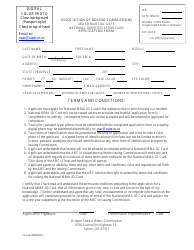 &quot;Mixed Martial Arts National Identification Card Application Form&quot; - Oregon
