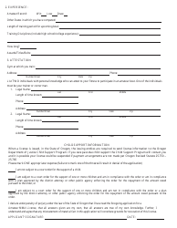 Form 301 Application for Amateur Mma Competitor License - Oregon, Page 2