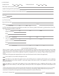 Form 301 Application for Professional Mma Competitor License - Oregon, Page 2
