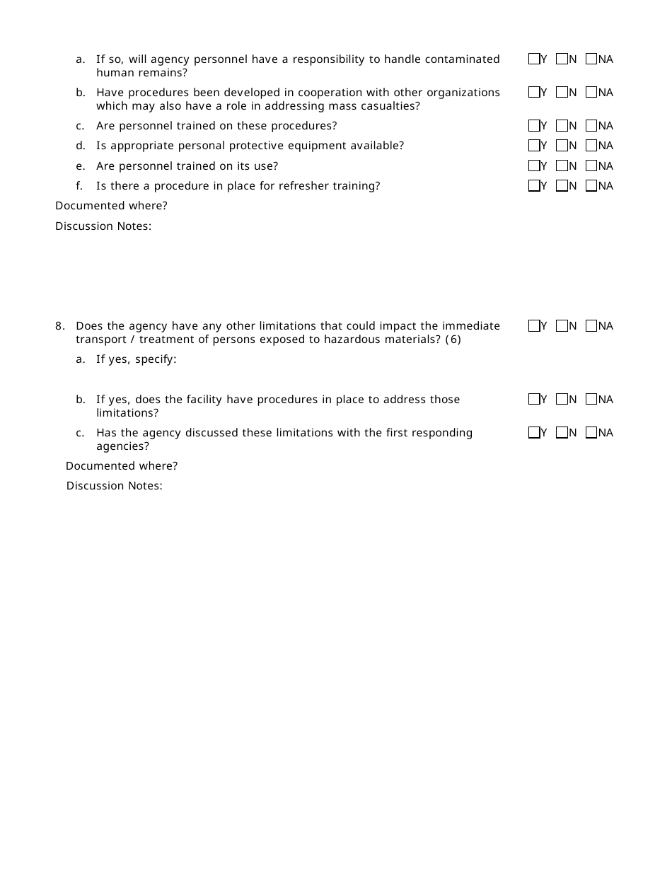 Oregon Community Capability Assessment Phase 2 Questionnaire