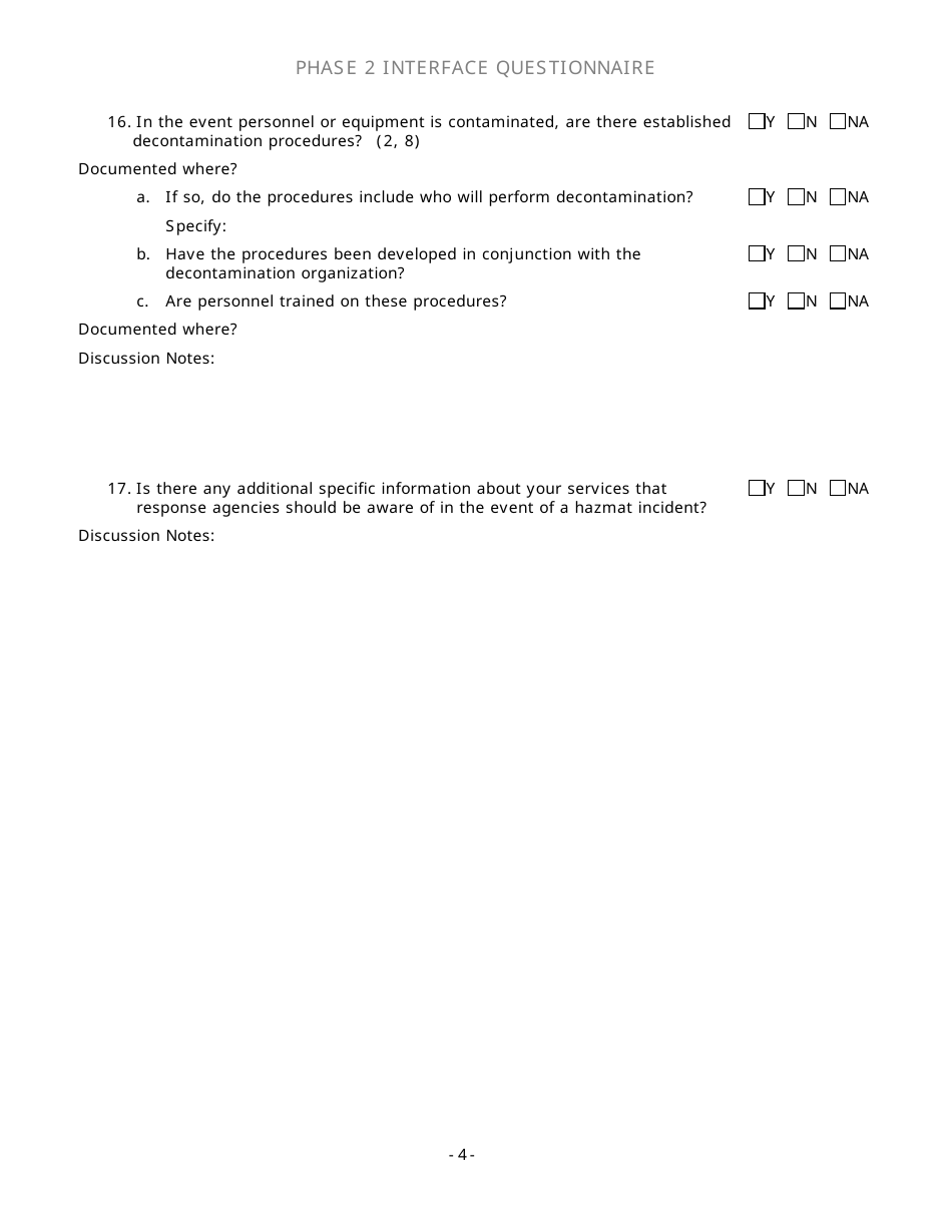 Community Capability Assessment - Phase 2 Questionnaire - Public Utilities - Oregon, Page 4
