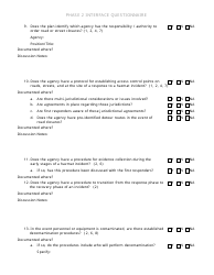 Community Capability Assessment - Phase 2 Questionnaire - Law Enforcement - Oregon, Page 3