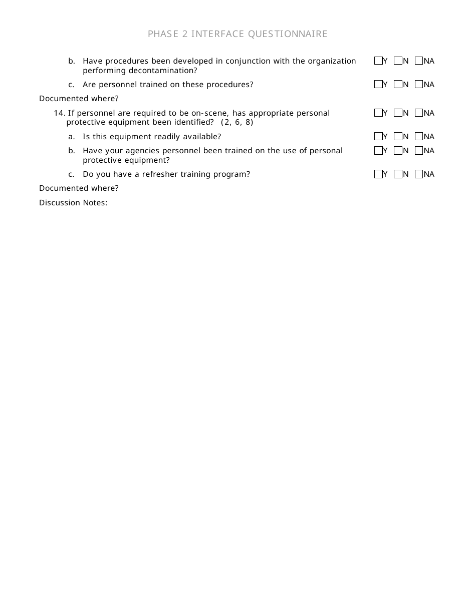 Community Capability Assessment - Phase 2 Questionnaire - Law Enforcement - Oregon, Page 4