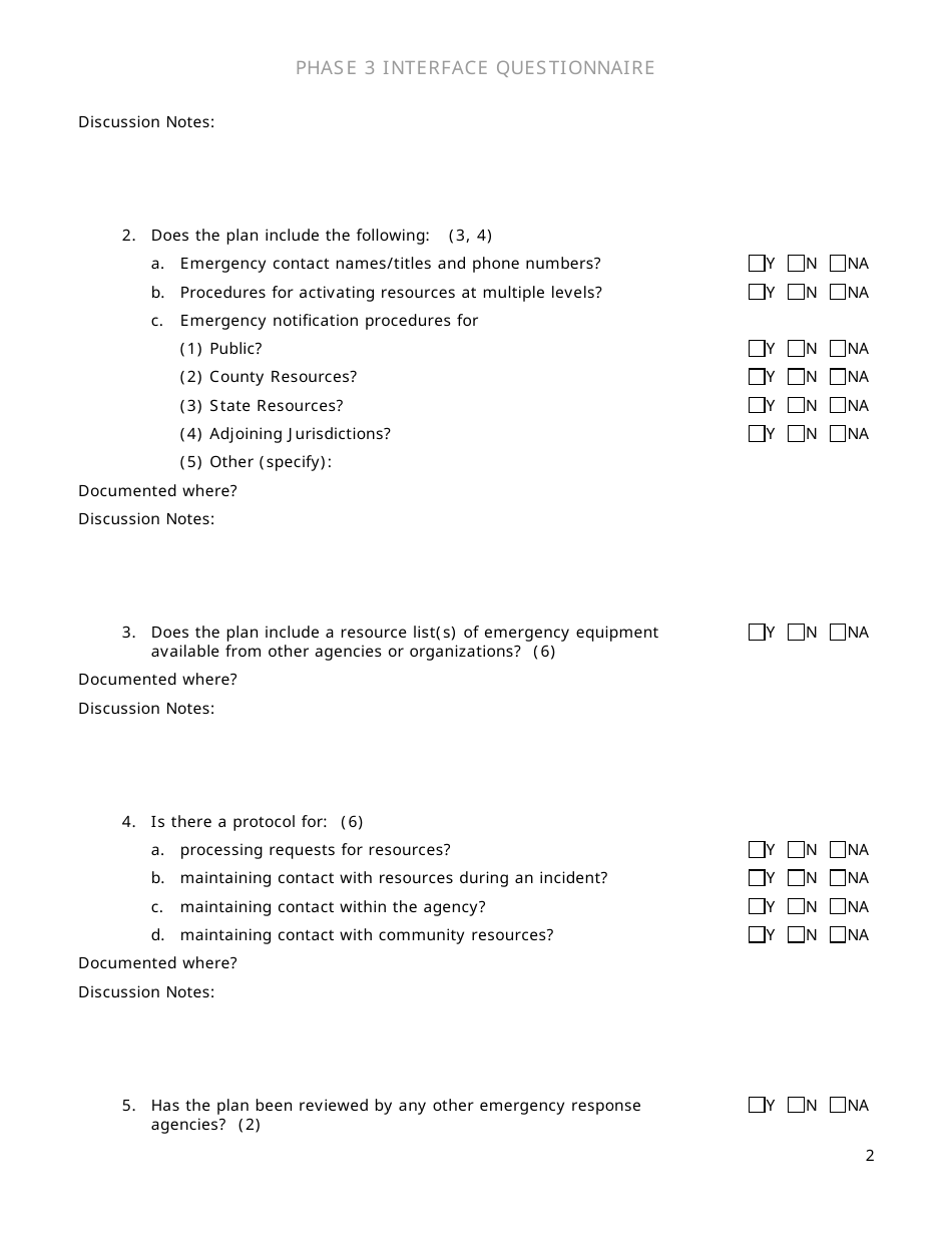 Community Capability Assessment - Phase 3 Questionnaire - Department of Transportation - Oregon, Page 2