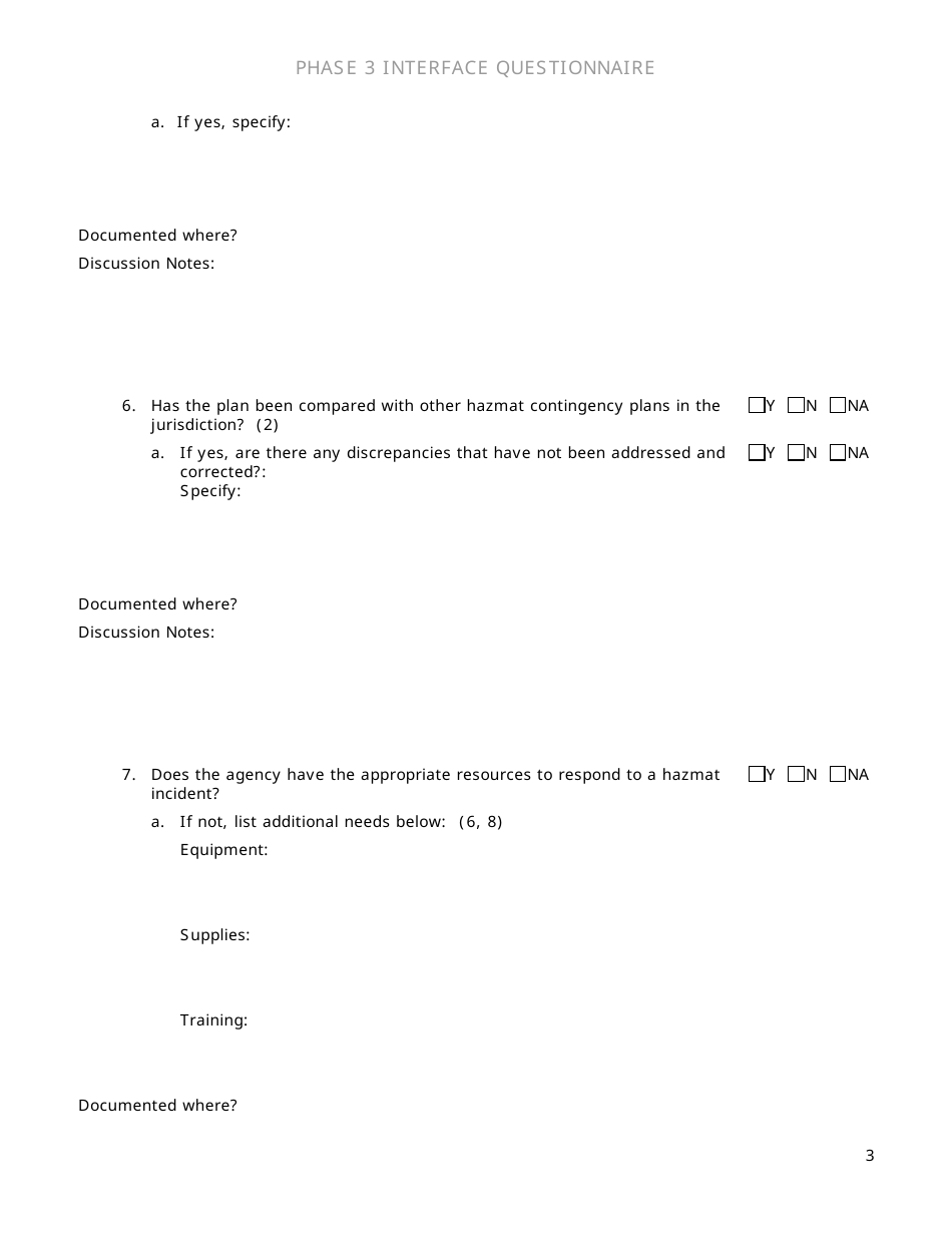 Community Capability Assessment - Phase 3 Questionnaire - Department of Transportation - Oregon, Page 3