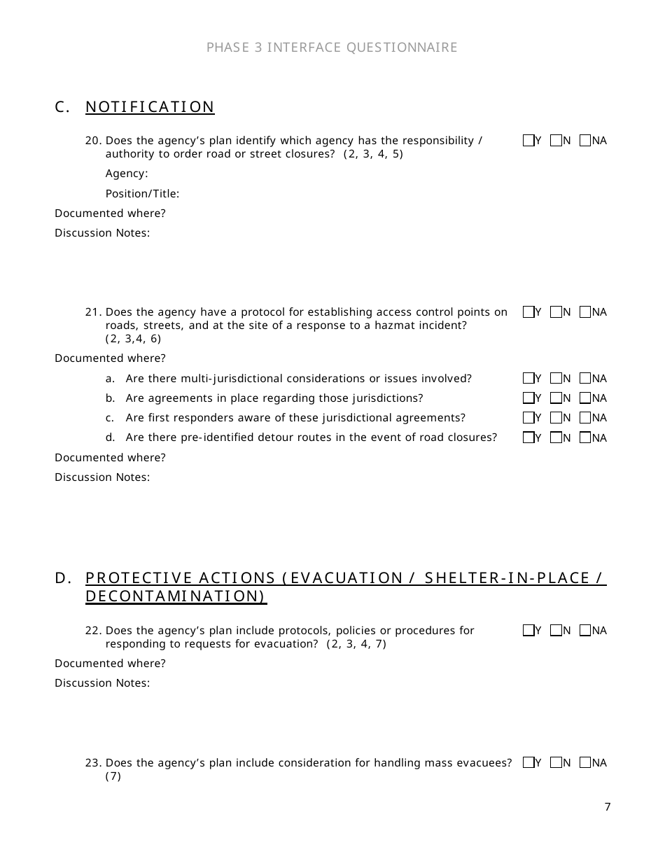 Community Capability Assessment - Phase 3 Questionnaire - Department of Transportation - Oregon, Page 7