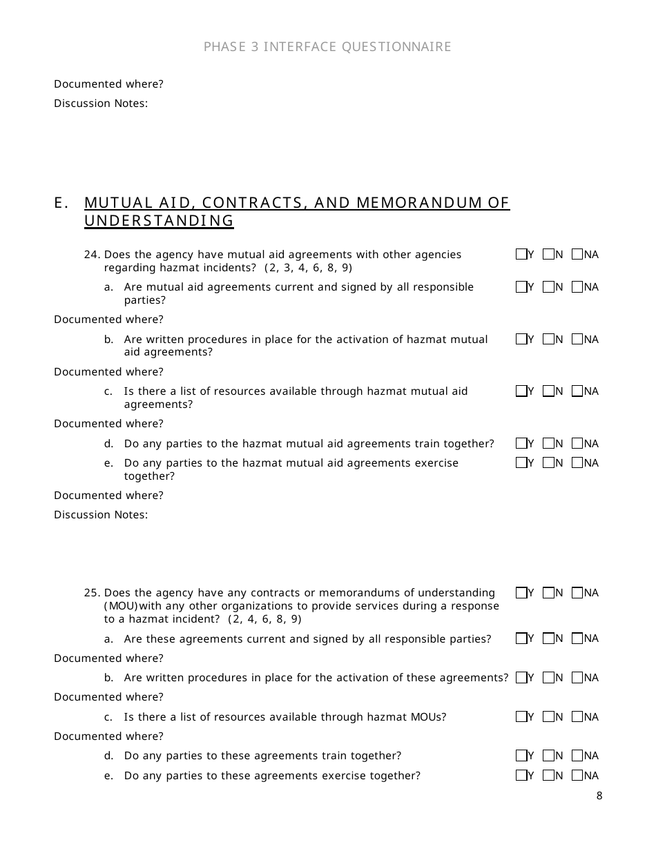 Community Capability Assessment - Phase 3 Questionnaire - Department of Transportation - Oregon, Page 8