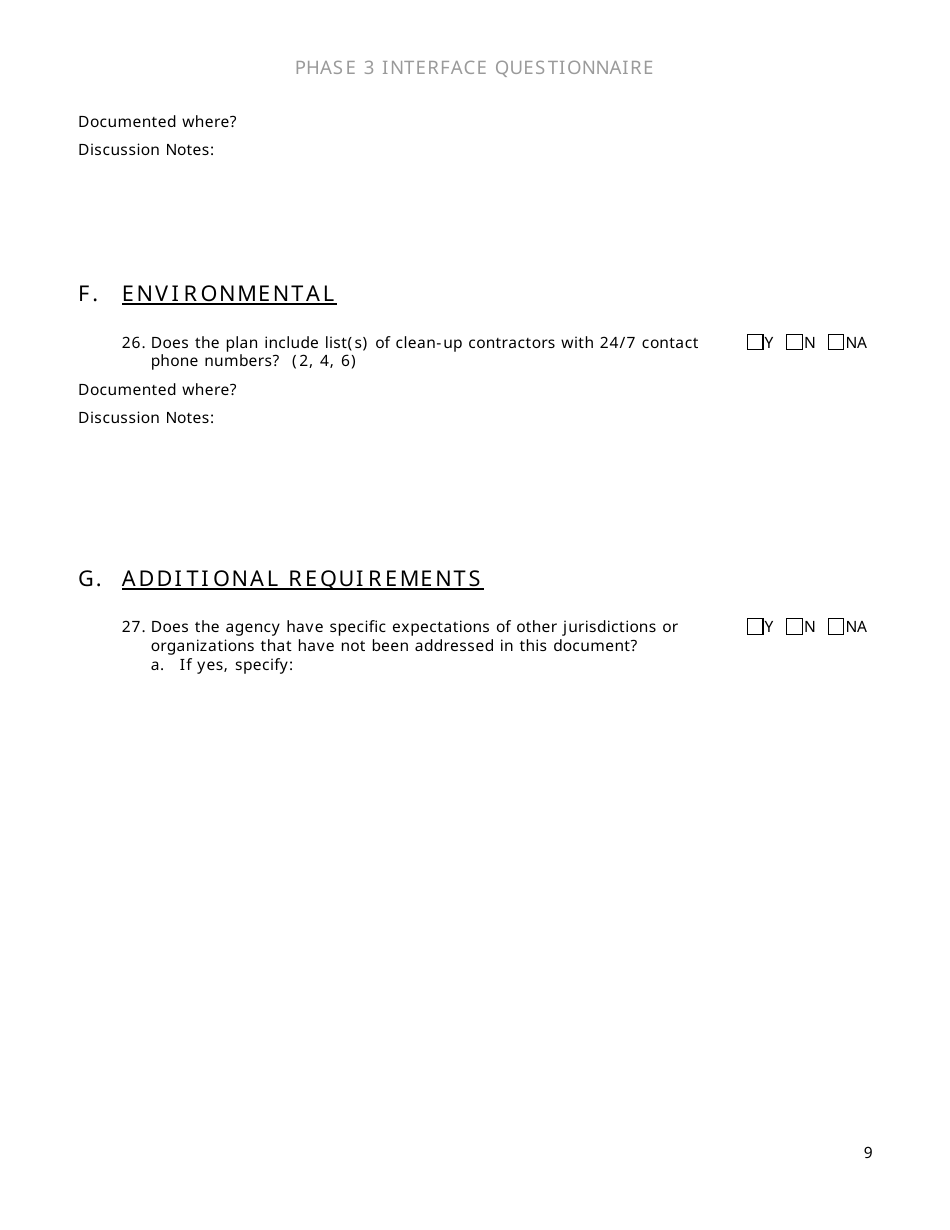 Community Capability Assessment - Phase 3 Questionnaire - Department of Transportation - Oregon, Page 9