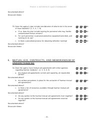 Community Capability Assessment - Phase 3 Questionnaire - County Emergency Management - Oregon, Page 10