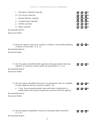 Community Capability Assessment - Phase 3 Questionnaire - County Emergency Management - Oregon, Page 5