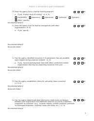 Community Capability Assessment - Phase 3 Questionnaire - County Law Enforcement - Oregon, Page 5