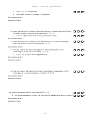 Community Capability Assessment - Phase 2 Questionnaire - Fire Department - Oregon, Page 11