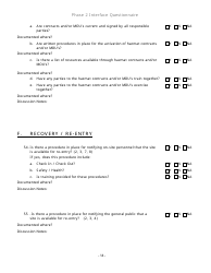 Community Capability Assessment - Phase 2 Questionnaire - Fire Department - Oregon, Page 14