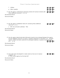 Community Capability Assessment - Phase 2 Questionnaire - Fire Department - Oregon, Page 5
