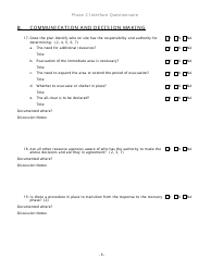 Community Capability Assessment - Phase 2 Questionnaire - Fire Department - Oregon, Page 6