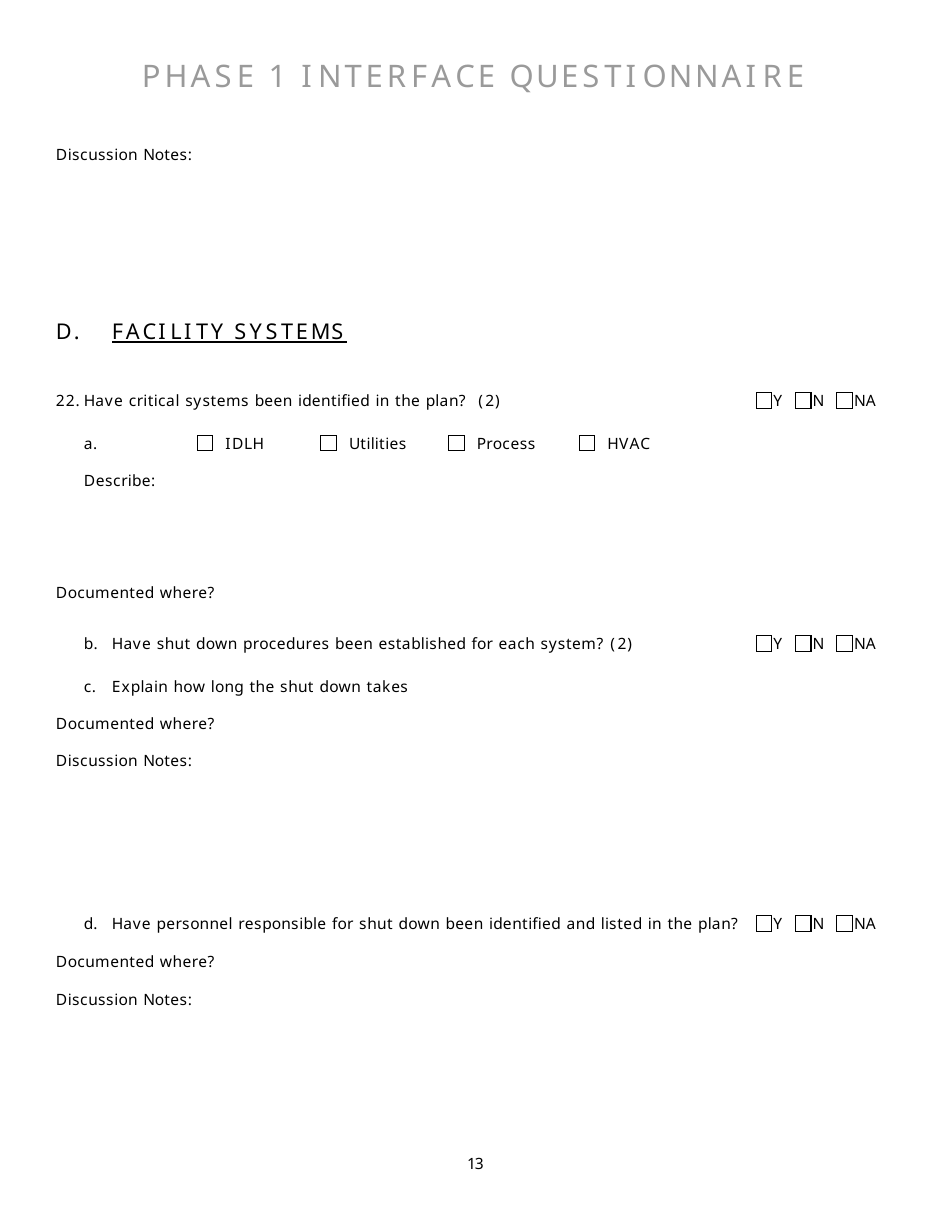 Community Capability Assessment - Phase 1 Questionnaire - Oregon, Page 13