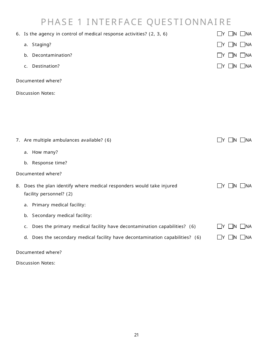 Community Capability Assessment - Phase 1 Questionnaire - Oregon, Page 21