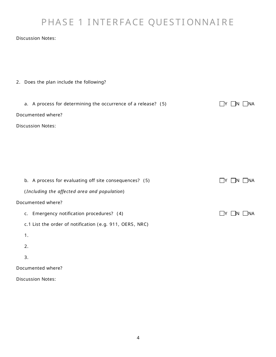 Community Capability Assessment - Phase 1 Questionnaire - Oregon, Page 4