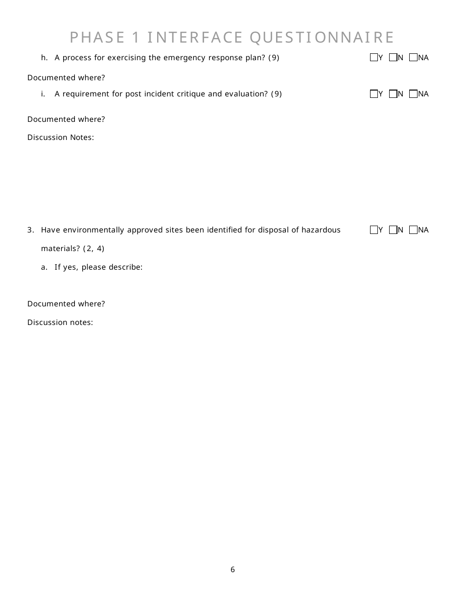 Community Capability Assessment - Phase 1 Questionnaire - Oregon, Page 6