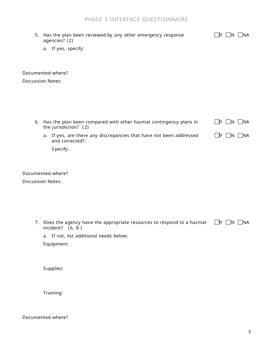 Community Capability Assessment - Phase 3 Questionnaire - County Roads  Public Works - Oregon, Page 3