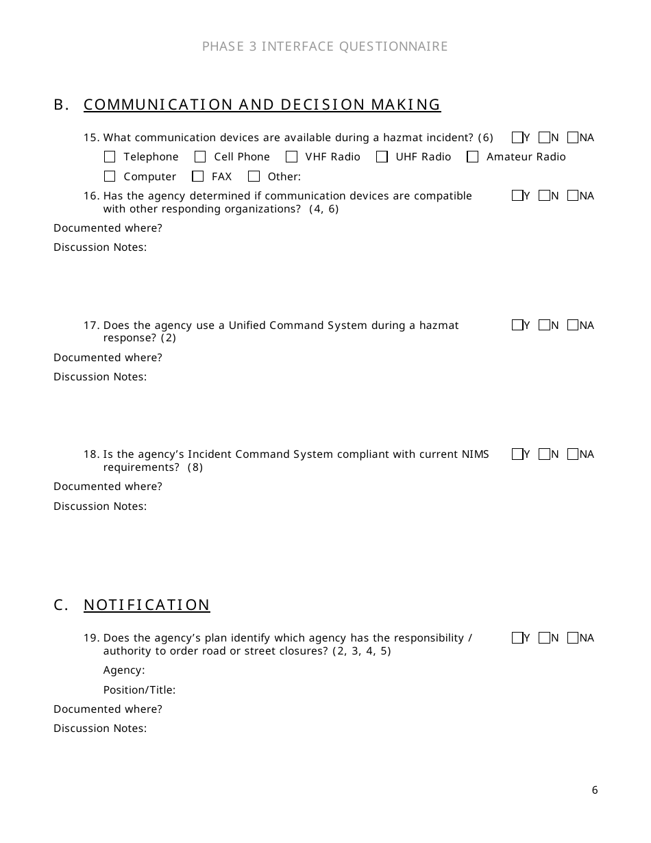 Community Capability Assessment - Phase 3 Questionnaire - County Roads  Public Works - Oregon, Page 6