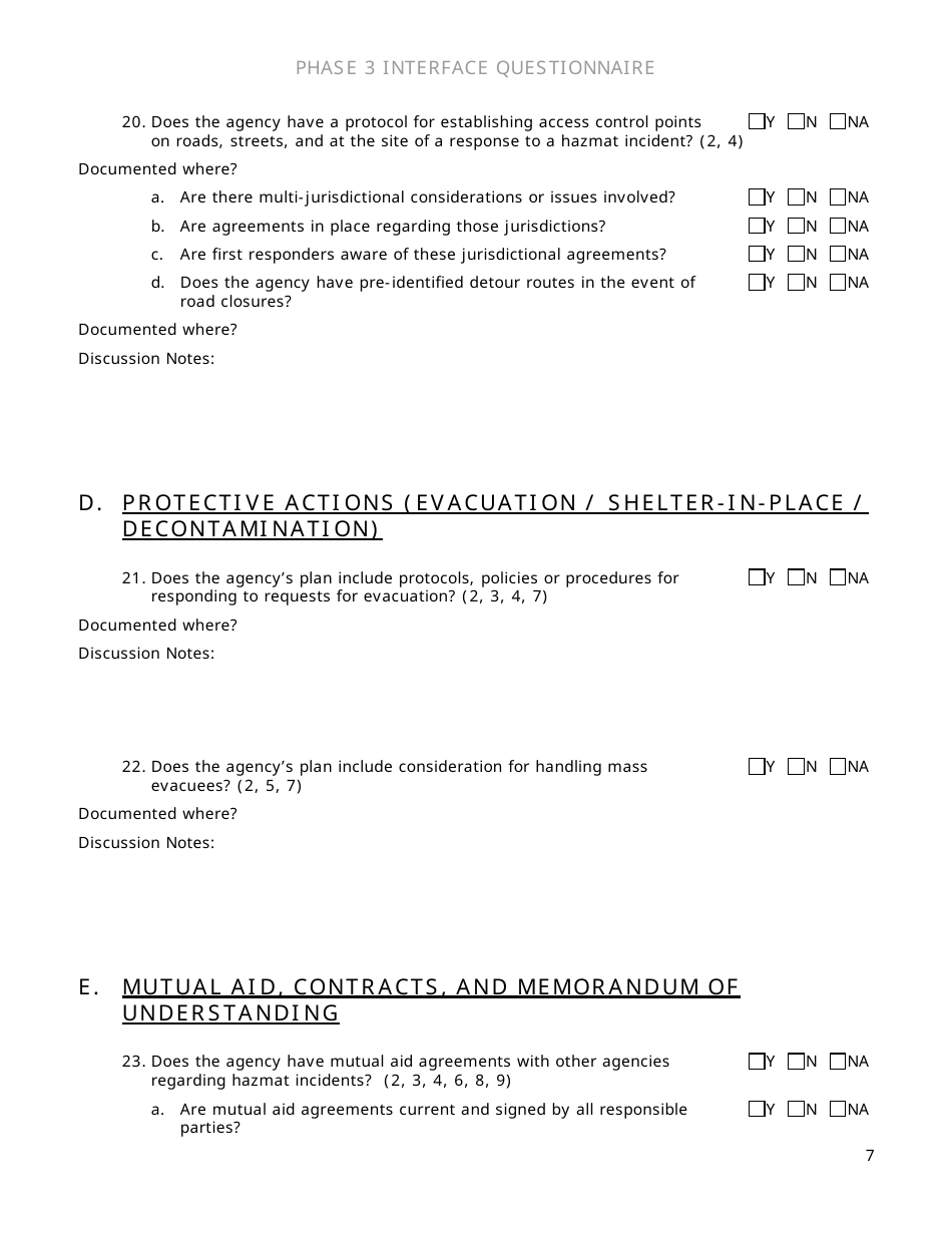 Community Capability Assessment - Phase 3 Questionnaire - County Roads  Public Works - Oregon, Page 7