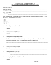 Form SOG T018 Hazardous Materials Post Training Evaluation - Oregon, Page 3