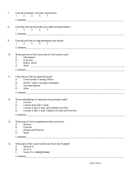 Form SOG T018 Hazardous Materials Post Training Evaluation - Oregon, Page 4
