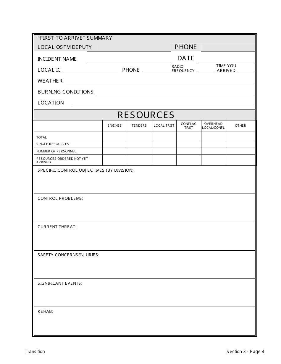 Section 3 First to Arrive Summary - Oregon, Page 4