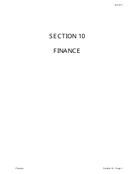 Section 10 Finance - Oregon