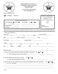 Form 1106 &quot;Timekeeper Application&quot; - Oregon