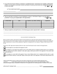 Form 1106 Timekeeper Application - Oregon, Page 2