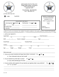 Form 1104 &quot;Judge Application&quot; - Oregon