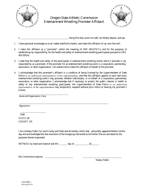 Form 502.1  Printable Pdf