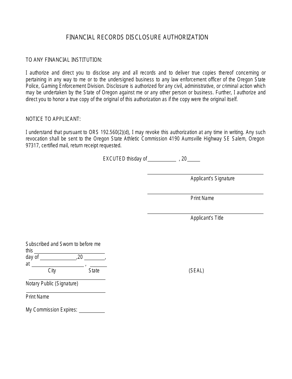 Entertainment Wrestling Promoter License Application - Oregon, Page 7