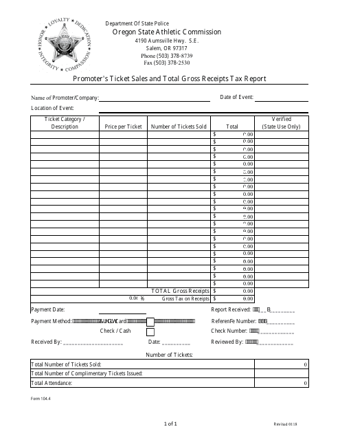 Form 104.4  Printable Pdf