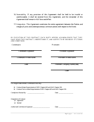 Professional Competitor of Unarmed Combat Sports and Promoter Contract - Oregon, Page 5