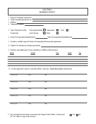 Form 1011 Unarmed Combat Sports Promoter License Application - Oregon, Page 3