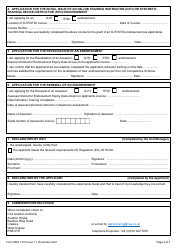 Form SRG1415 Application for the Issue, Revalidation or Renewal of an Atc Assessor, Ojti or Stdi Licence Endorsement - United Kingdom, Page 2
