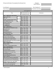 Document preview: Tb Case (Confirmed or Presumptive) Chart Review Form - Virginia