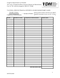 Tb Case Completion/Discontinue Report &amp; Worksheet - Virginia, Page 2