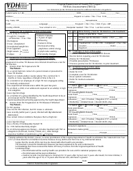 Document preview: Form TB512 Tb Risk Assessment - Virginia