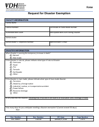 Form OLC-1006-F Request for Disaster Exemption - Virginia, Page 2