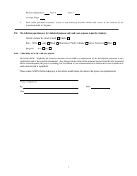Application to the Virginia Small Business Financing Authority for the Issuance of Conduit Bonds - Virginia, Page 8