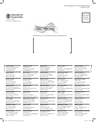 Washington State Voter Registration Form - Washington, Page 2