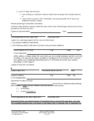 Form FL Relocate701 Notice of Intent to Move With Children (Relocation) - Washington, Page 4
