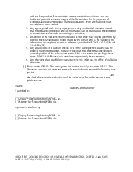 Form WPF JU10.0320 Order Re: Sealing Records of Juvenile Offender (Orsf) (Orsfd) - Washington, Page 5