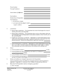 Form GDN E301 Petition for Emergency Guardianship of an Adult and/or Conservatorship of an Adult/Minor - Washington, Page 2