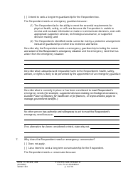 Form GDN E301 Petition for Emergency Guardianship of an Adult and/or Conservatorship of an Adult/Minor - Washington, Page 3
